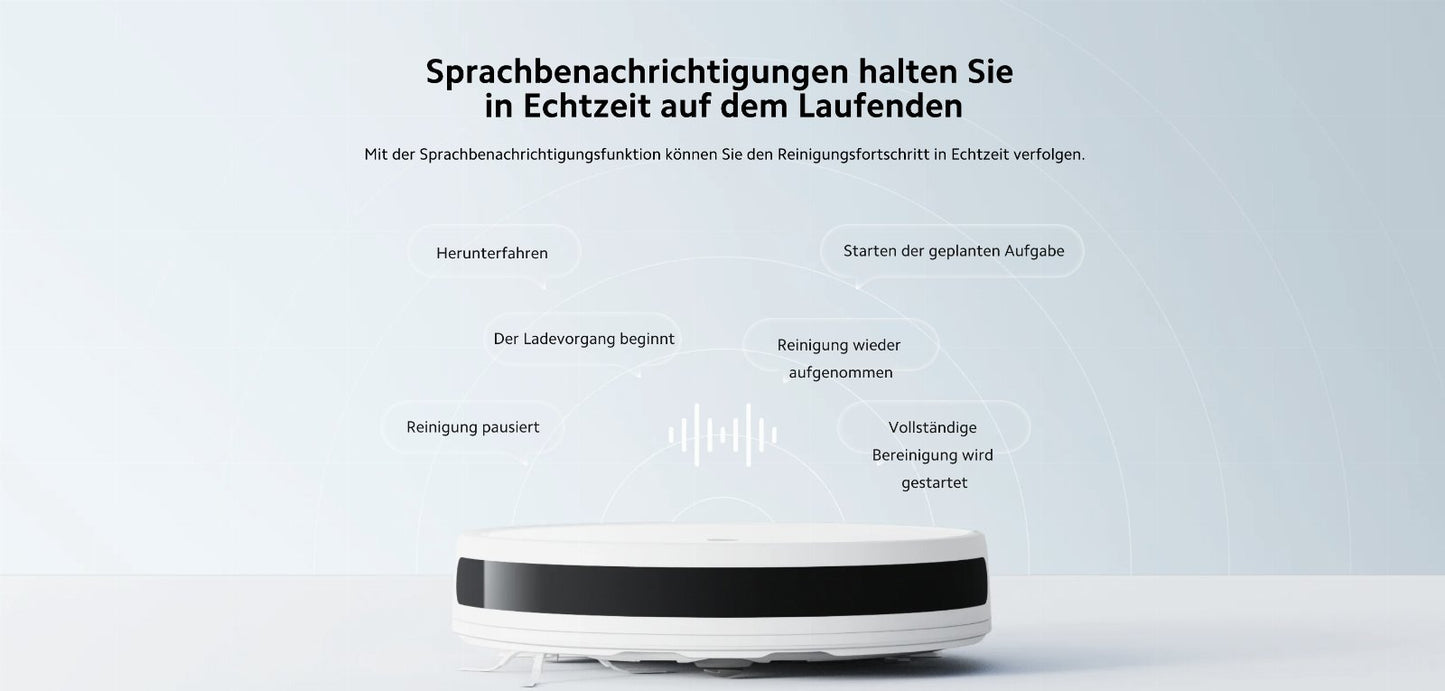 Xiaomi E10 Robot Vacuum Cleaner 4000Pa Bagless White with WiFi, Alexa, Google Assistant