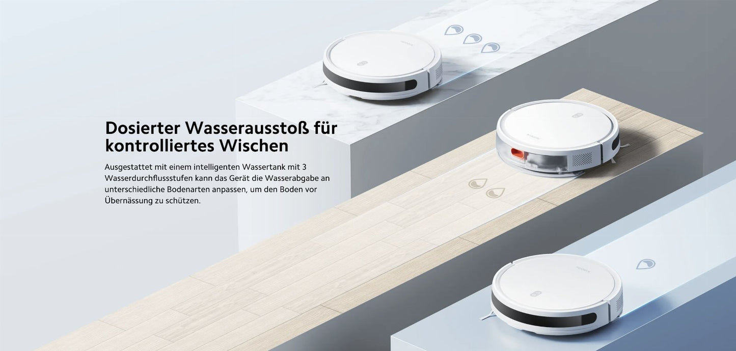 Xiaomi E10 Robot Vacuum Cleaner 4000Pa Bagless White with WiFi, Alexa, Google Assistant