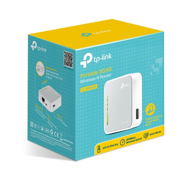 TP-LINK TL-MR3020 Wi-Fi router 2.4 GHz 150 MBit/s 802.11B/G/N Fast Ethernet