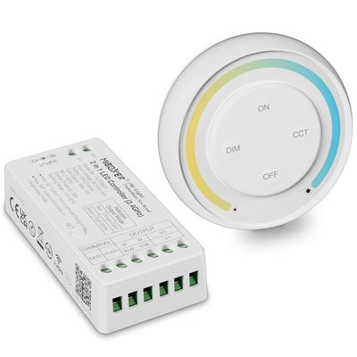 PAUTIX MiBoxer Einfarbig+CCT LED Controller Kit, 2.4G RF Funk-Fernbedienung