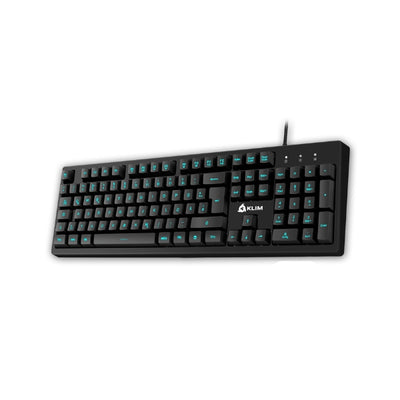 KLIM Bolt RGB Gaming Tastatur Multimedia-Steuerung Wired (DEU Layout - QWERTZ)