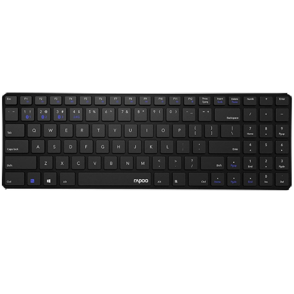 Rapoo E9100M Flache Multimodus Tastatur 2,4 GHz Wireless DEU Layout QWERTZ