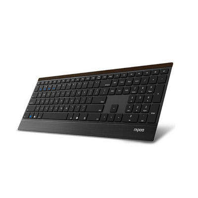 Rapoo E9500M kabellose Ultraflache Multi-Mode Bluetooth Tastatur QWERTZ (DE)