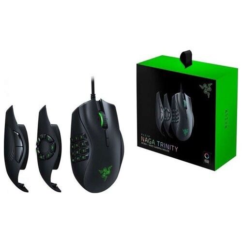 Razer Naga Pro kabellose Gaming Maus Schwarz + 3 Seitenteile