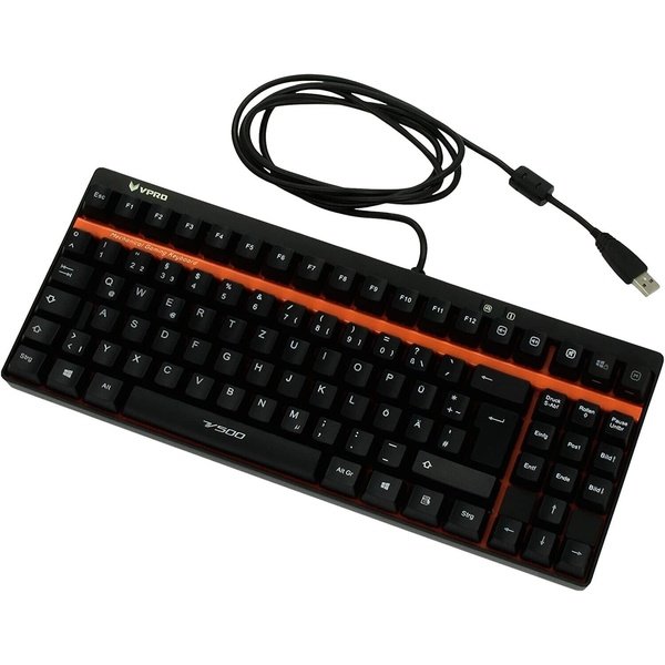 RAPOO V500 Puristische Mechanische Gaming Tastatur Wired DEU Layout QWERTZ