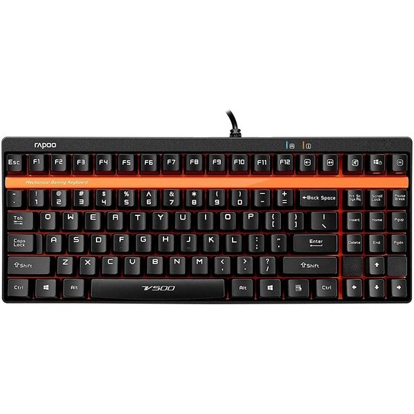 RAPOO V500 Puristische Mechanische Gaming Tastatur Wired DEU Layout QWERTZ