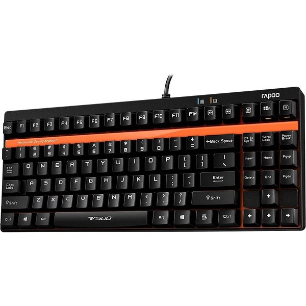 RAPOO V500 Puristische Mechanische Gaming Tastatur Wired DEU Layout QWERTZ